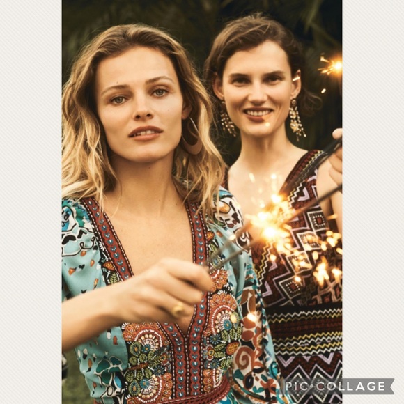 :Price Firm: Anthropologie Akemi + Kin Beaded Karina Dress in Blue - Picture 4 of 16